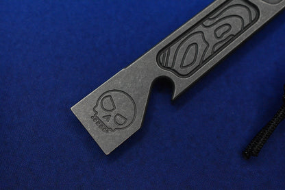 NEW Nice Guy Machine Co x Triple Aught - Side Piece TAD Ed Mean Skull Ti Pry