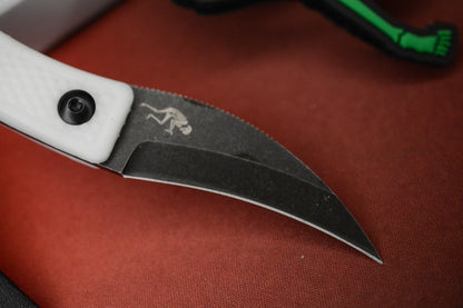 RARE Ed’s Manifesto & Sneakreaper Elvia Field Knife - White / Acid Stonewash