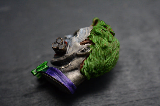 CUSTOM RARE Joker “Ticking Time Bomb” Lanyard Bead - Bronze/Glass Eyes Re Playge