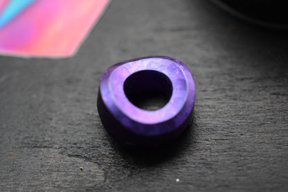 RARE WYSTE DESIGNS Crown - Blurple Crystallized Ti Bead Re Playge Microtech