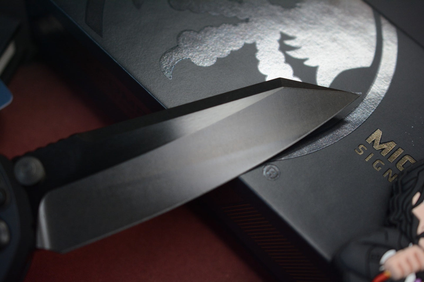 NEW Microtech Socom Elite Warcom SHADOW - Carbon Fiber Inlays w/ Playge Bead +