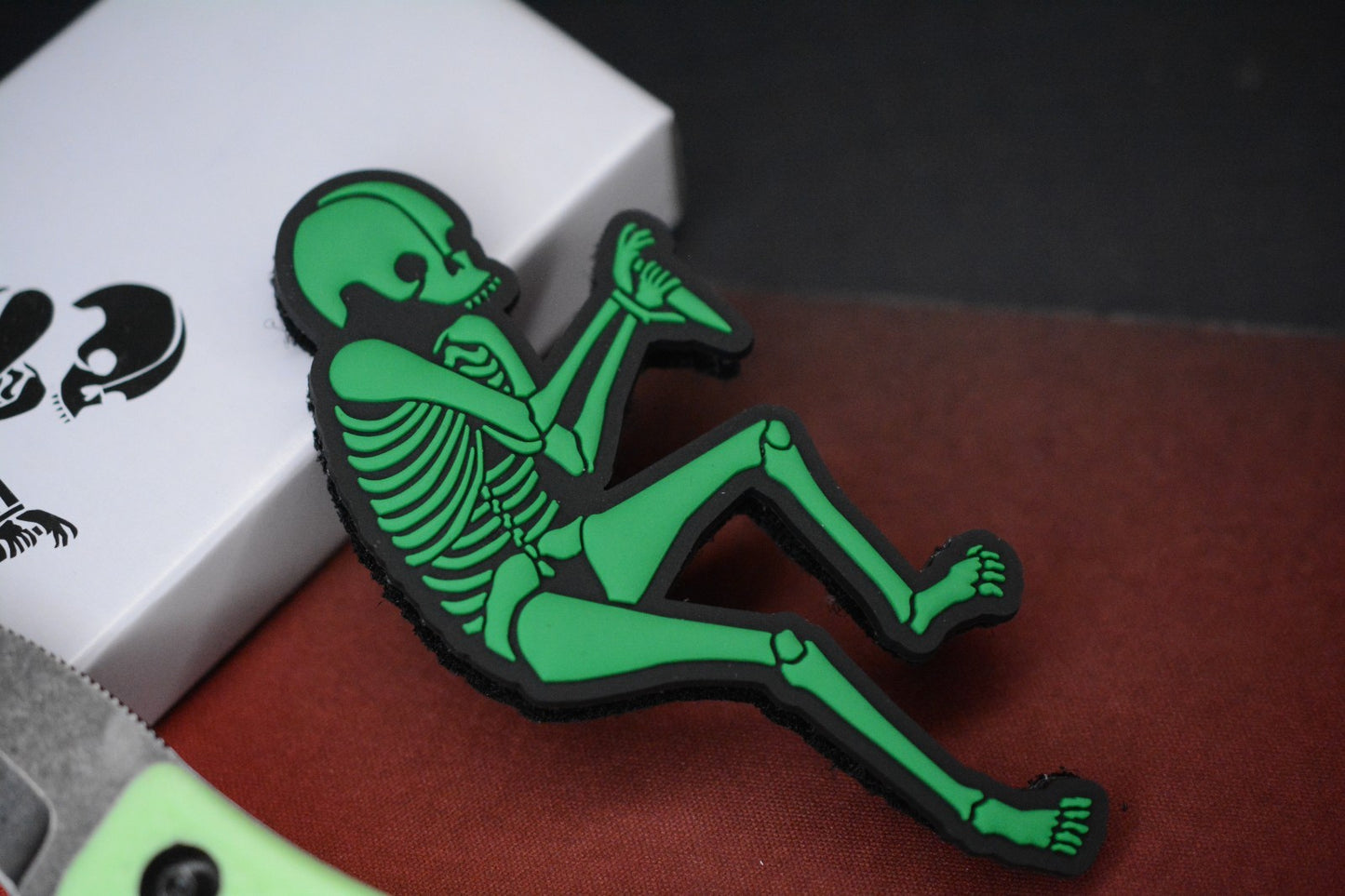 RARE Ed’s Manifesto & Sneakreaper Elvia Field Knife - Slime Green/Acid Stonewash