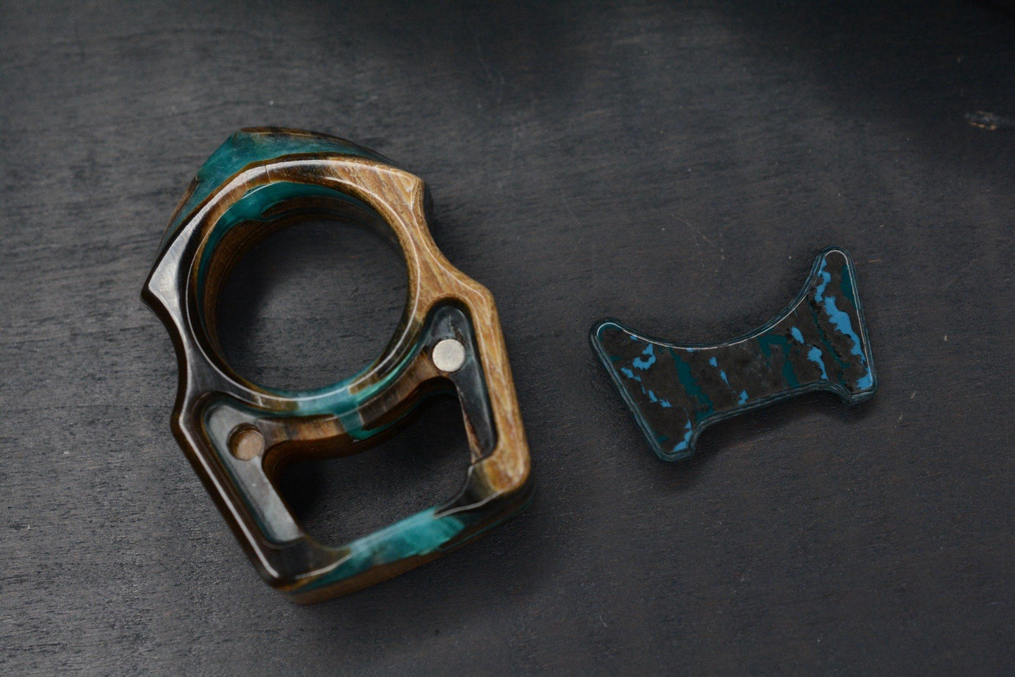 NEW Swampy EDC Shark-Stabilized Anancus Tusk Carbon Fiber Arctic Inlay 1/1 Made