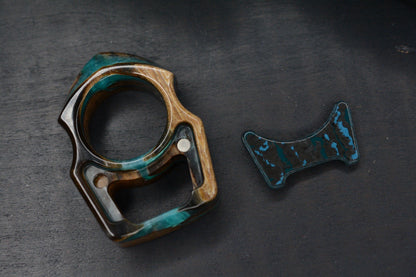 NEW Swampy EDC Shark-Stabilized Anancus Tusk Carbon Fiber Arctic Inlay 1/1 Made