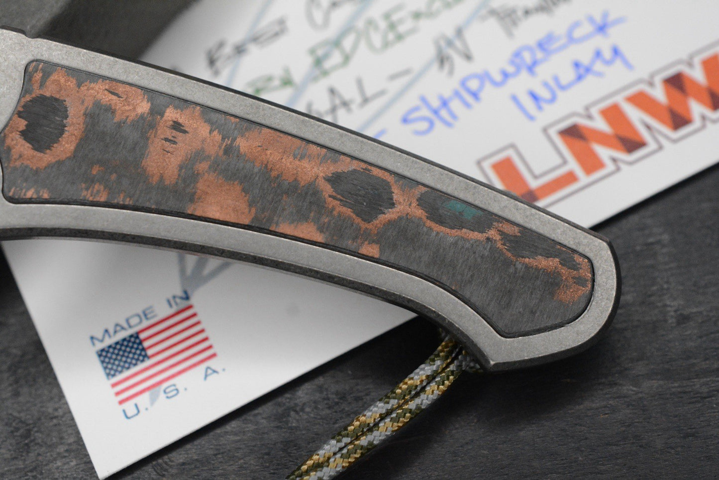 NEW Lynch NW x Urban EDC Best Case Scenario 2.0 Ti Shipwreck Inlay w/ TKW Bead