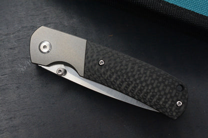 NEW Monterey Bay Knives - Mini Old Guard Fat Carbon Inlay / Ti - ZDP Drop Point