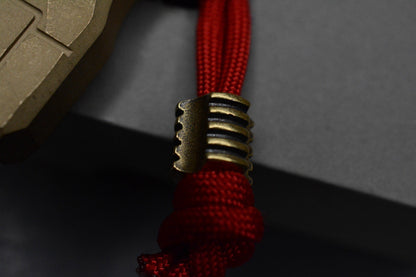 NEW Urban EDC x CadLab Fist Bump Bottle Opener Dark washed Brass w/Radiator Bead