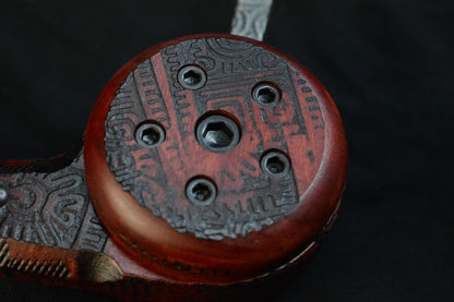 RARE RMJ Tactical Gold Forge Point Ball Head Valhalla War Club - Engraved Spike