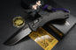 NEW Microtech Amphibian Ram Lok CF SHADOW w/ Playge Skall Bead & Wick Pack