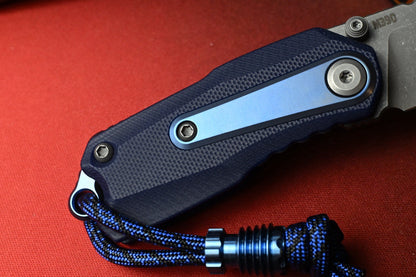 NEW Thermal Tactical Ambient - Navy Blue G10 / Stonewashed M390 w/ Radiator Bead