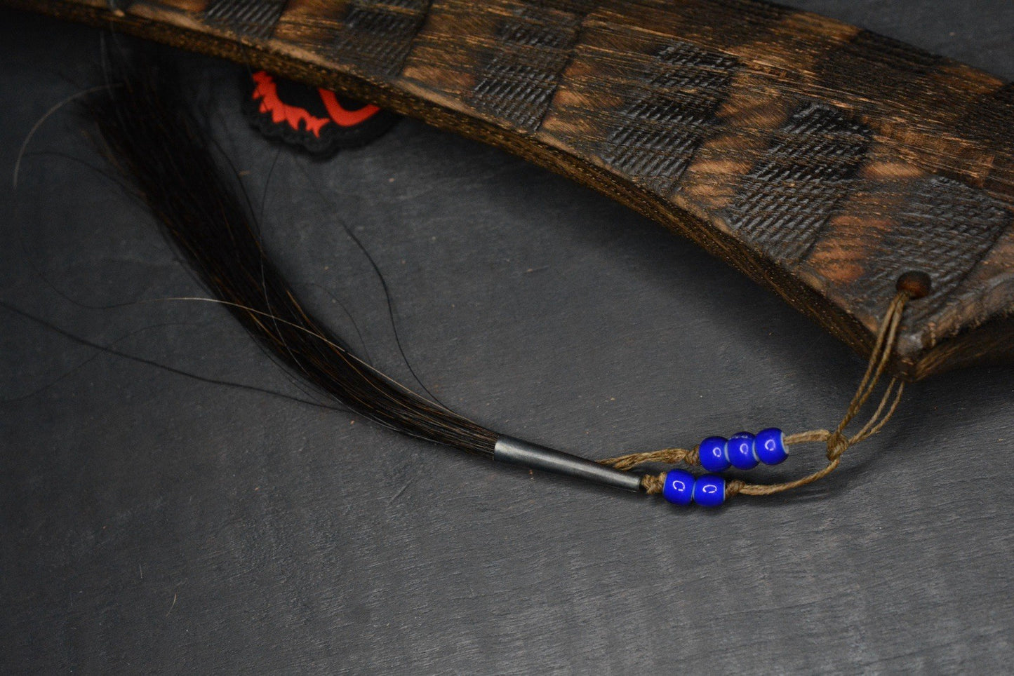 NEW Monkey Edge x RMJ Gold Point Red Stick - Hard Maple Fire Branded w/ Braid