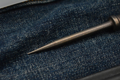 NEW RMJ USA Pentagon Pick  - Vintage Tumbled Ti/ Bronze Ano  w/ Bronze Bead