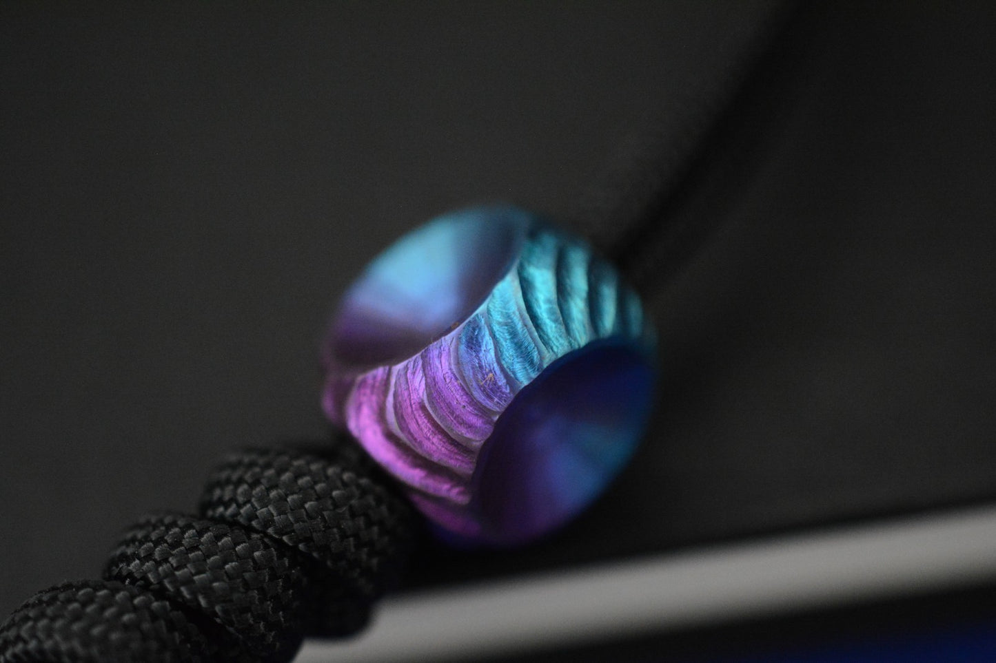 RARE Renaissance Creations Custom /Tri Way Full Ano Ti Bead Re Playge Microtech