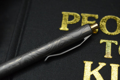 NEW Triple Aught Design x Aerocrafted Retract Pen Topo Tad Edition w/Mean Skull