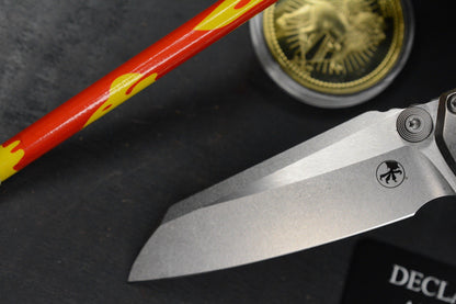 RARE Microtech MSI MINI -  Marfione Selects / Smooth Titanium w/ John Wick Pack