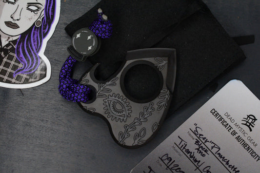 RARE Dead Mystic EDC Seer Planchette Black PVD Ti Bottle Opener w/ DM Bead & COA