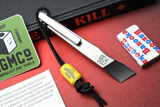 NEW Nice Guy Machine Co The Lady Finger Ti Pry Bar w/ Twisted Tea Bead NGMCo