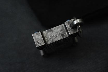 RARE Steel Flame KillboX Crusader Warrior Blued Ti Pendant
