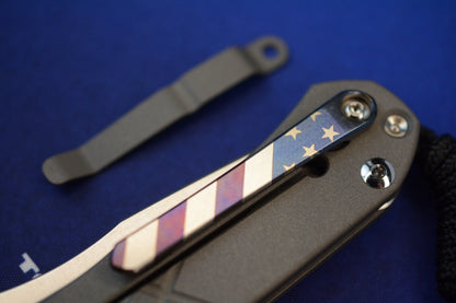 NEW Chris Reeve Umnumzaan - Sand Blasted / T/E Magnacut w/ Custom Flag Clip