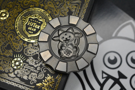 NEW HiTex x Playge Titanium Poker Chip - Misfortune Cat - 2026 CCKS EXC