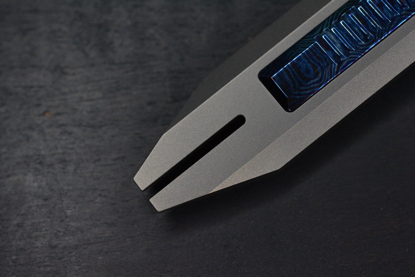 RARE Arcane Design Space Bar Titanium Anodized Timascus w/ Micro Bits