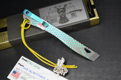 NEW Lynch NW In Without Knocking v1.5 Bee Keeper Stone Logo Green Ano Ti