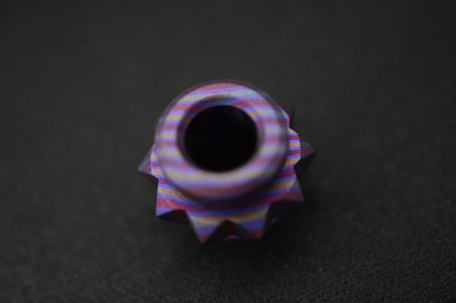 RARE Renaissance Creations Custom Spike Collar Full Ano Ti Bead Re Microtech