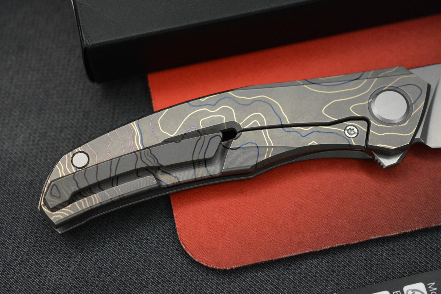 NEW Shirogorov x Triple Aught - Q M390 Stonewash Ti Lasered Topo 1 Of 5 Made