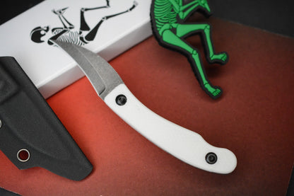RARE Ed’s Manifesto & Sneakreaper Elvia Field Knife - White / Acid Stonewash