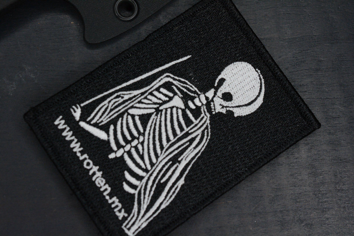 NEW Kopis Designs x Ed Calderon L-Via Field Knife Matte 154CM w/ Trainer & Patch