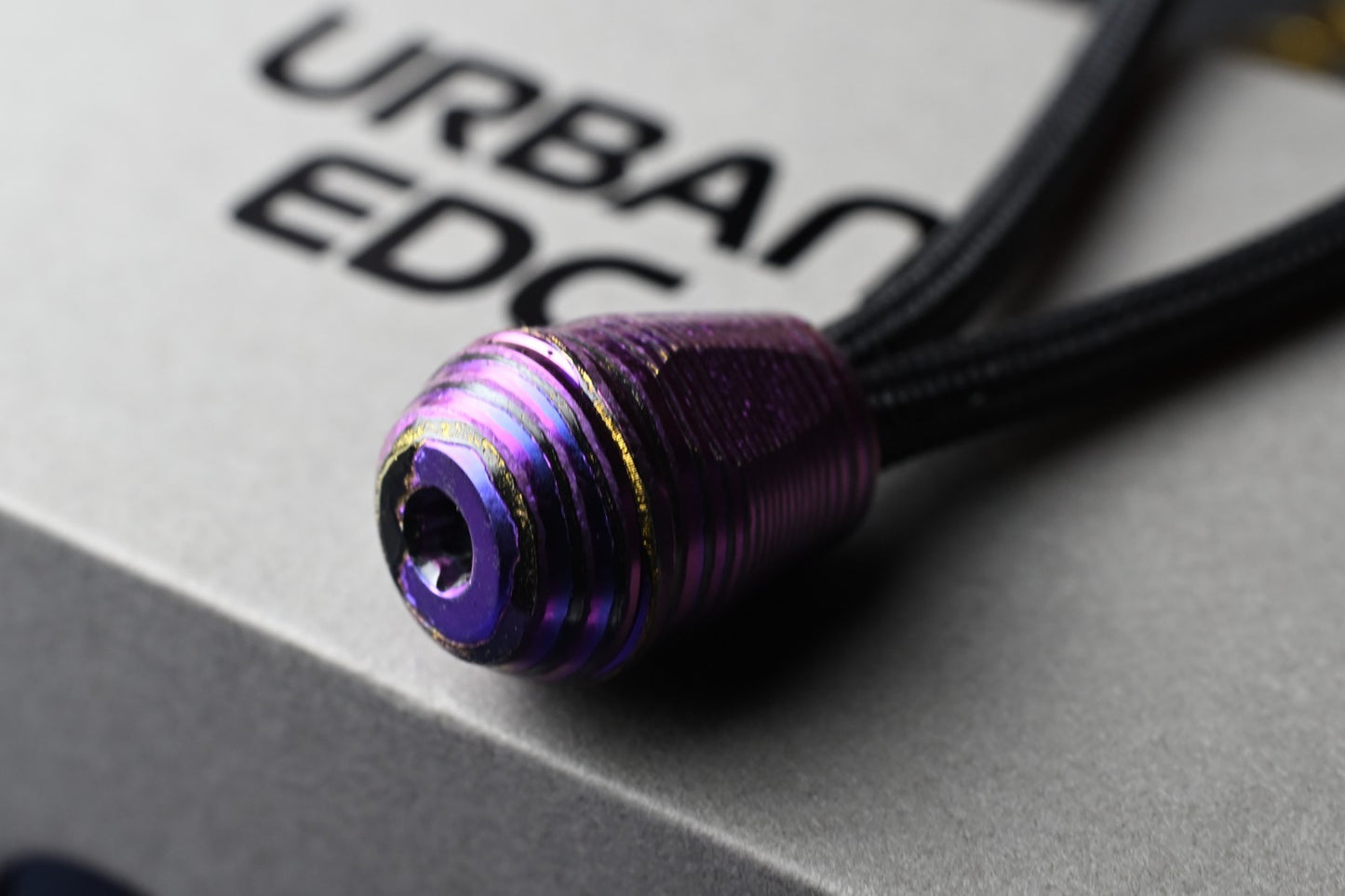RARE Urban EDC VK-IMON Lanyard Bead - Purple Zircuti Screw Thru (3 PCs)