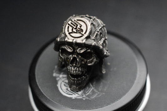 NEW Griffin Combat Dead Sergeant Sterling Silver Skull Bead - Hi Detail