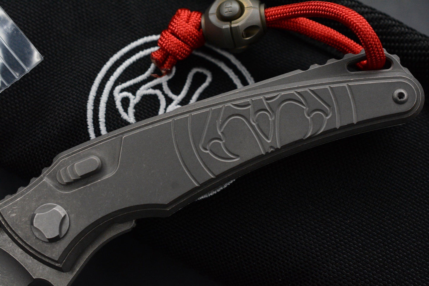 NEW Hawk Knives Talon M390 Full Titanium Inlay w/ Copperhead & Predator Patch