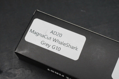 NEW Demko AD20 Whale Shark Thumb Slot MagnaCut Textured Grey G10 EXC