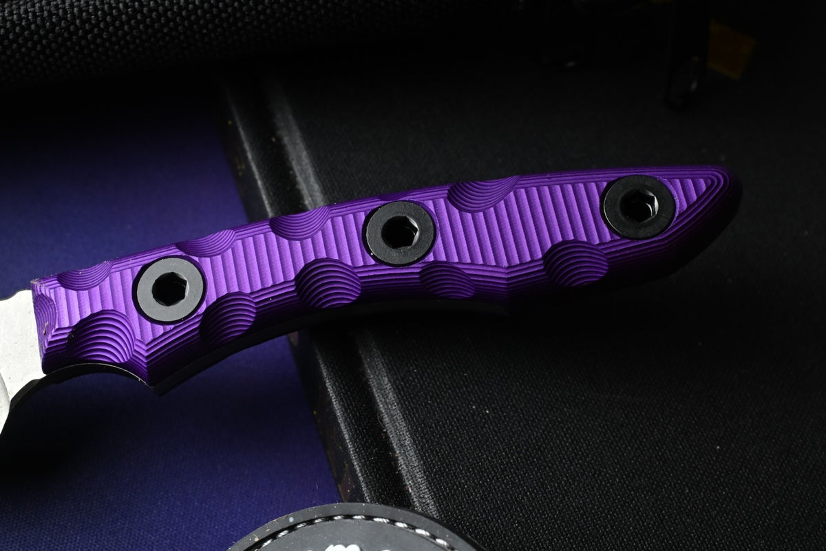 NEW TKell Wharnie EDC PB&J Edition - Distressed MagnaCut / Purple G10 Ltd Ed