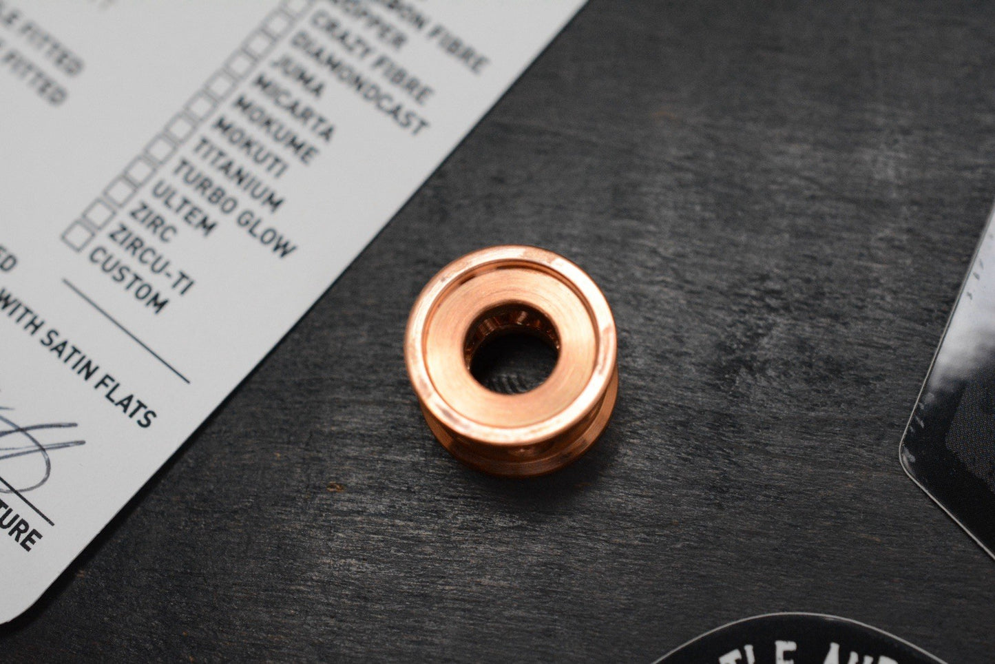 NEW Griffin Combat Stacker V1 Satin Copper Bead Re Playge Microtech
