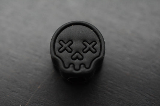 NEW Wkrmn Design - Skull PVC Bead - Black/ Black