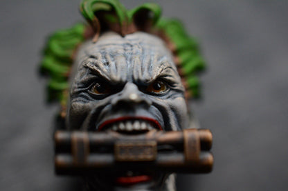CUSTOM RARE Joker “Ticking Time Bomb” Lanyard Bead - Bronze/Glass Eyes Re Playge