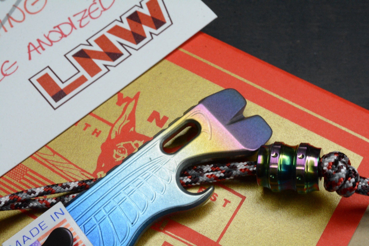 NEW Lynch Northwest V1.7 Double Wing Makers Choice Ano Pry w/ Custom Bead & COA