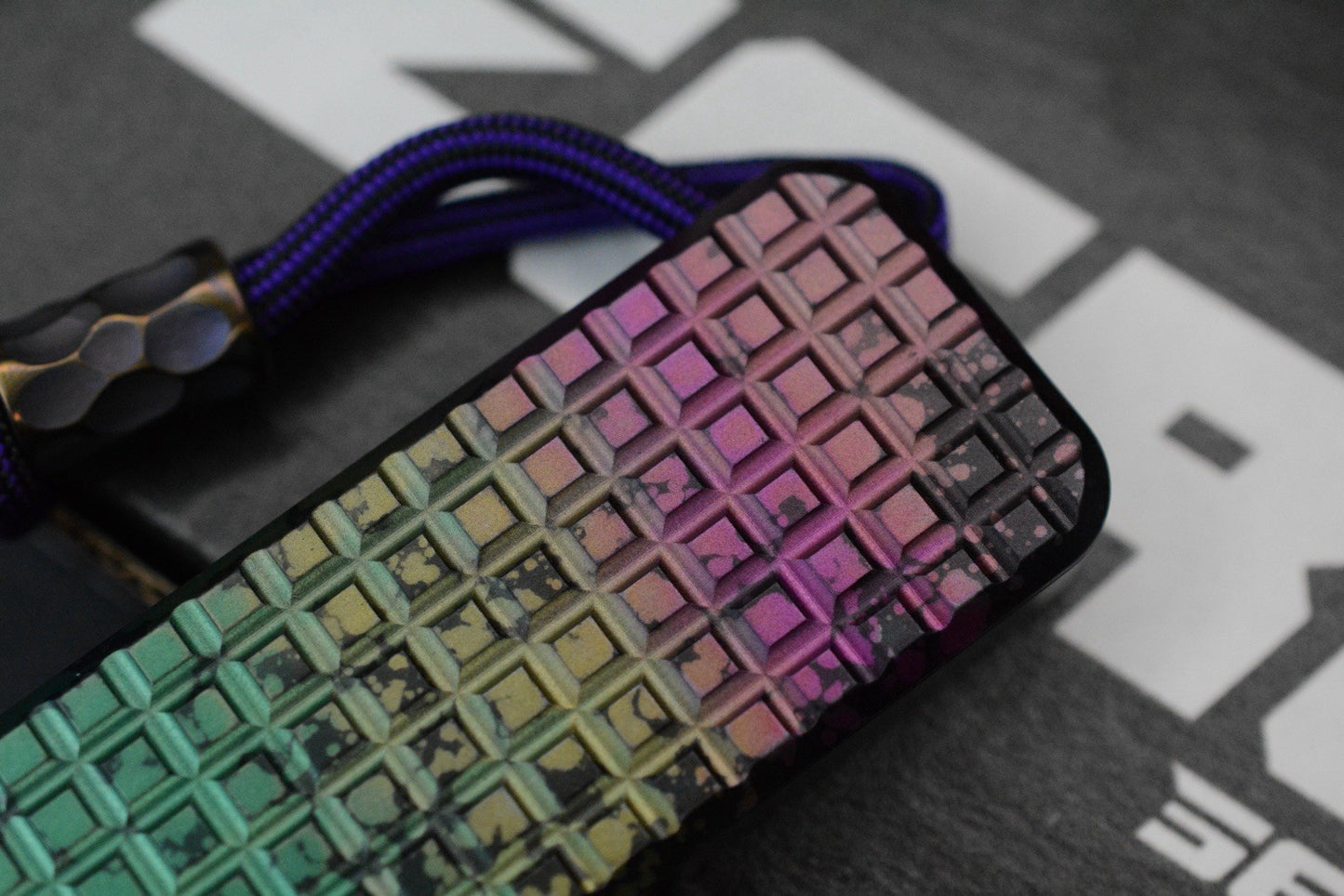 RARE Rivery MFG x Monkey Edge Frag Pattern - Gradient w/Custom Bead & MEFP Patch