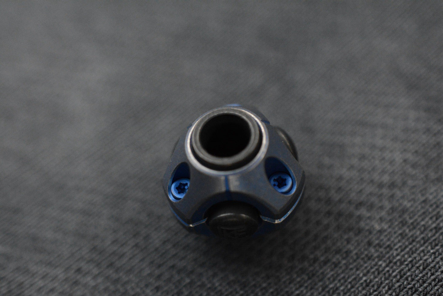 NEW Copper Head Metal Works x Custom Knife Factory Blue Ti Bead