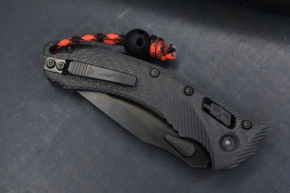 NEW Microtech Amphibian Ram Lok CF DLC Sig Series w/ Playge Bead & Wick Pack