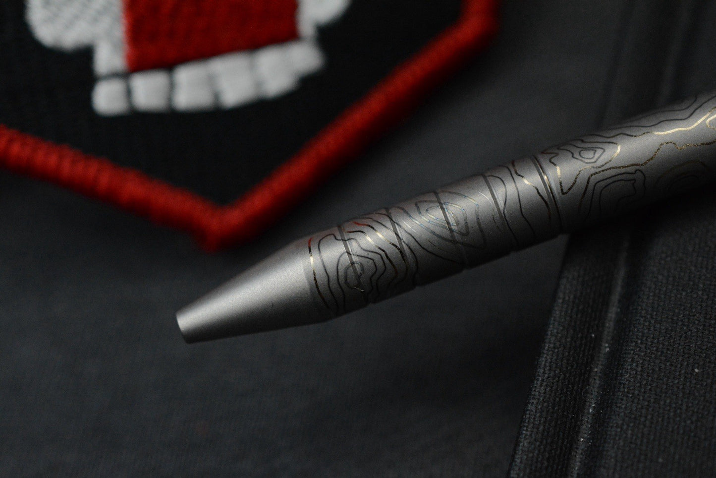 NEW Triple Aught Design x Aerocrafted Retract Pen Topo Tad Edition w/Mean Skull