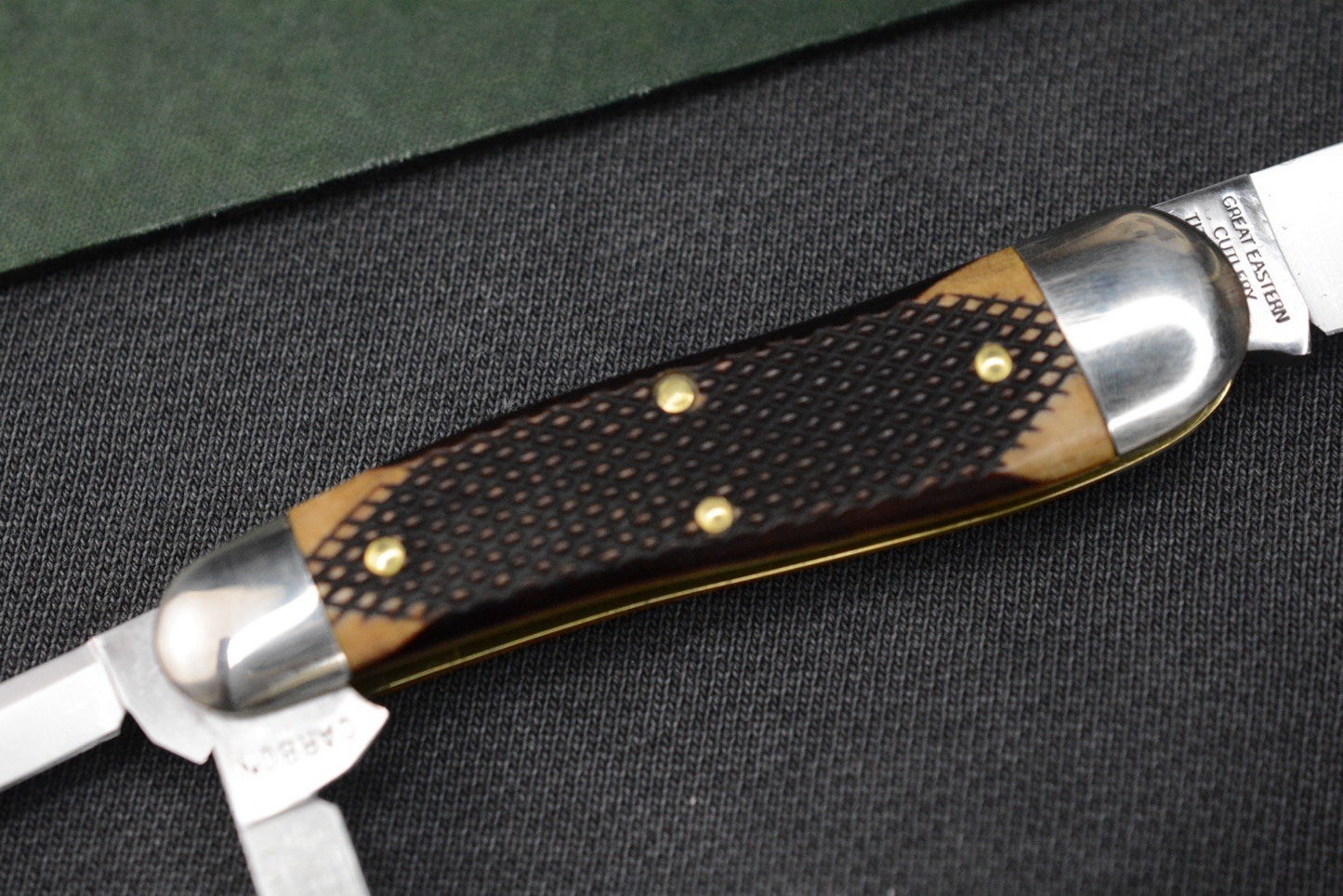 NEW Great Eastern Cutlery - Geppetto Whittler Chocolate Checkered Richlite