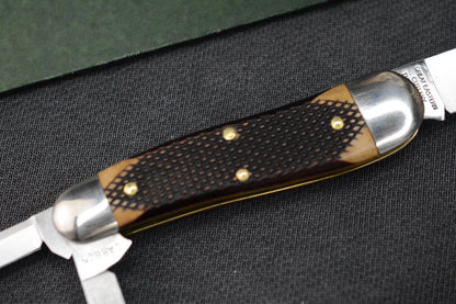 NEW Great Eastern Cutlery - Geppetto Whittler Chocolate Checkered Richlite