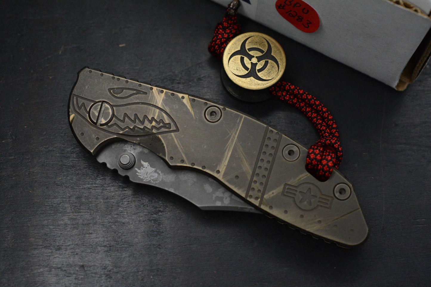 RARE Hinderer Custom XM-18 Non Flipper 3.5” Full Ti Warthog Bowie Magnacut