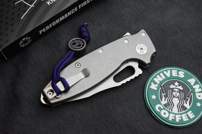 NEW Demko AD20 Shark-A-Tac - MagnaCut Stonewash / Smooth Ti w/ Spike GB & Bead