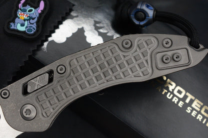 NEW Microtech Manual Stitch Marfione Select - Full Ti/ Frag w/ CMW Bead & Patch
