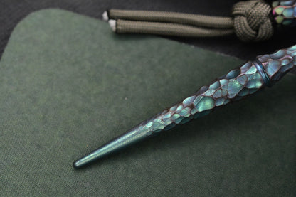 RARE Royal Creations Rock Spike -Ano Green & Purple Ti