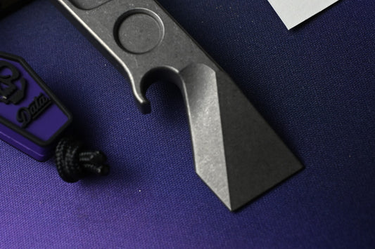 NEW Nice Guy Machine Co - Midi Mod Ti Pry Bar - w/ Data Crew Coffin Bead NGMCo